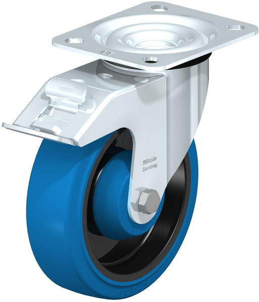 Roulette pivotante 5" en caoutchouc, capacité 330 lb Blickle - Quincaillerie G.H. Berger