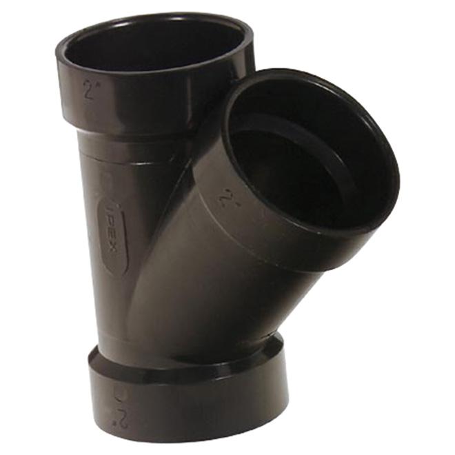 Raccord en Y en ABS, 1-1/2 po, 45 degrés - IPEX - Quincaillerie G.H. Berger