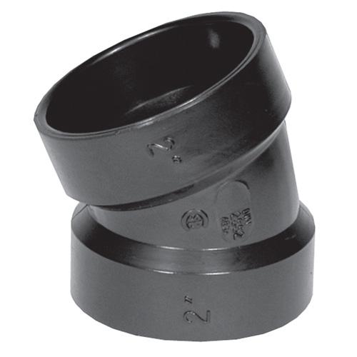 Coude 22,5° fabriqué en ABS, 1-1/2 po de diamètre (Femelle) – IPEX - Quincaillerie G.H. Berger