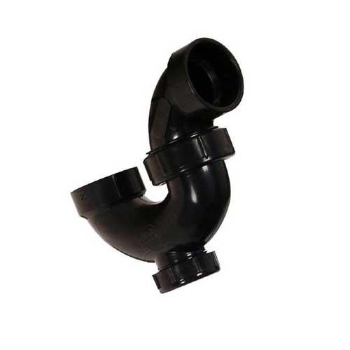 Siphon en P, filetage femelle, en ABS, 1-1/2 po, avec union-bouchon – IPEX - Quincaillerie G.H. Berger