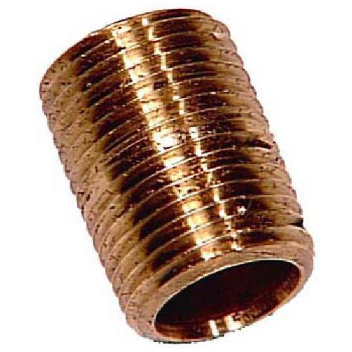 Mamelon fileté en laiton 1/2" fermé - MIP X MIP aqua-dynamic - Quincaillerie G.H. Berger