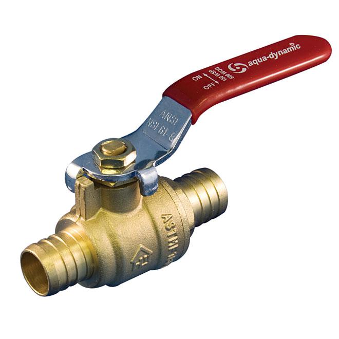 Robinet à bille en laiton forgé avec poignée droite 1/2" aqua-dynamic - Quincaillerie G.H. Berger