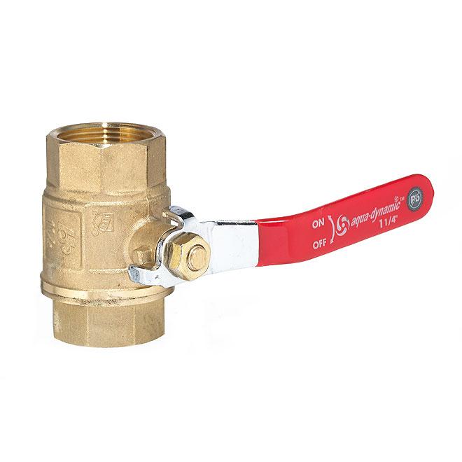 Robinet à bille 1-1/4" avec poignée droite aqua-dynamic - Quincaillerie G.H. Berger