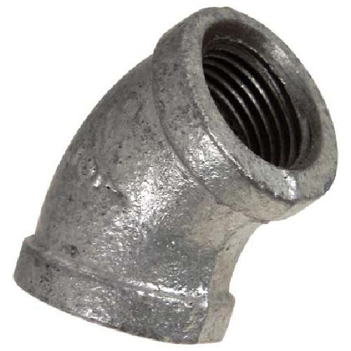 Raccord coude 45° en acier galvanisé 1/2 po – Aqua-Dynamic - Quincaillerie G.H. Berger