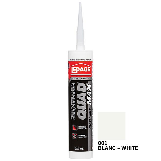 Scellant Quad Max pour portes, fenêtres et parements - 280 mL - Quincaillerie G.H. Berger