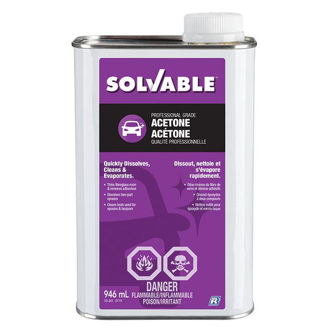 Acétone Solvable 946 mL - Quincaillerie G.H. Berger