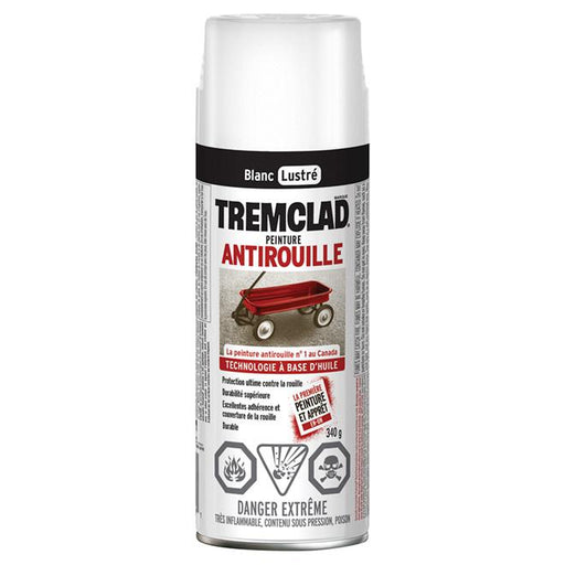 Peinture antirouille aérosol Tremclad - Blanc - Fini lustré - Quincaillerie G.H. Berger