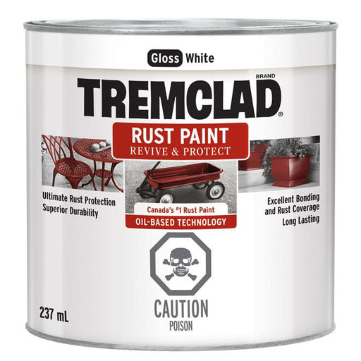Peinture antirouille Tremclad - Blanc - Fini lustré - 237ml - Quincaillerie G.H. Berger