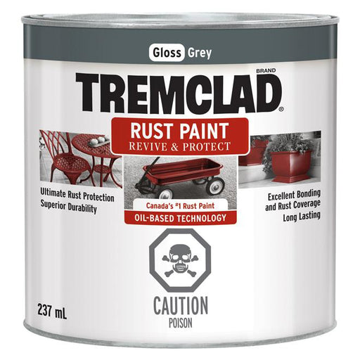 Peinture antirouille Tremclad - Gris - Fini lustré - 237ml - Quincaillerie G.H. Berger