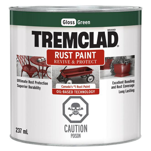 Peinture antirouille Tremclad - Vert - Fini lustré - 237ml - Quincaillerie G.H. Berger