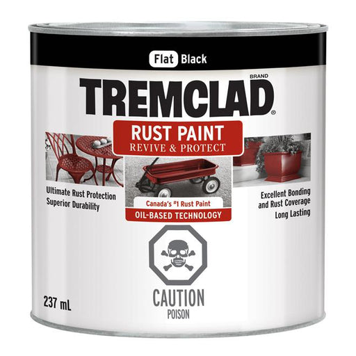 Peinture antirouille Tremclad - Noir - Fini mat - 237ml - Quincaillerie G.H. Berger
