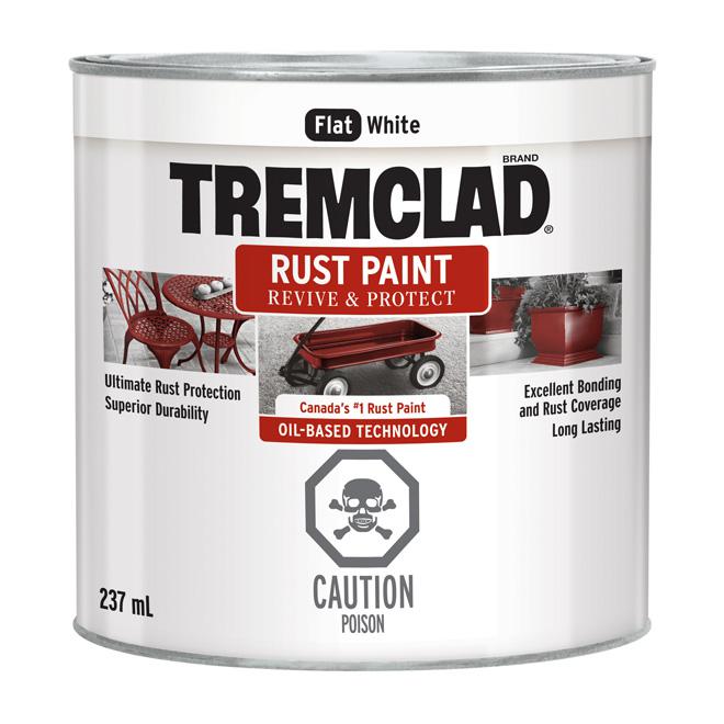 Peinture antirouille Tremclad - Blanc - Fini mat - 237ml - Quincaillerie G.H. Berger