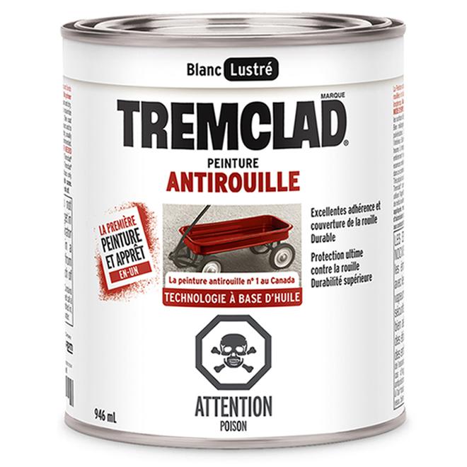Peinture antirouille Tremclad - Blanc  - Fini lustré - 946ml - Quincaillerie G.H. Berger
