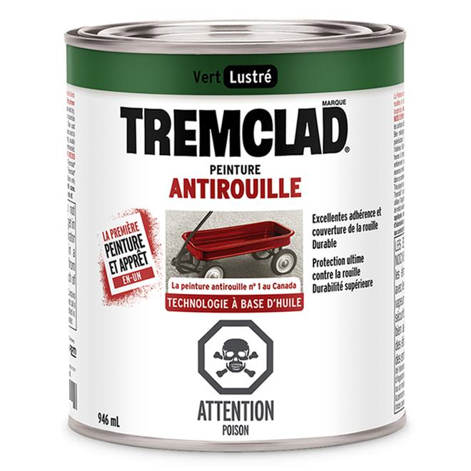 Peinture antirouille Tremclad - Vert  - Fini lustré - 946ml - Quincaillerie G.H. Berger