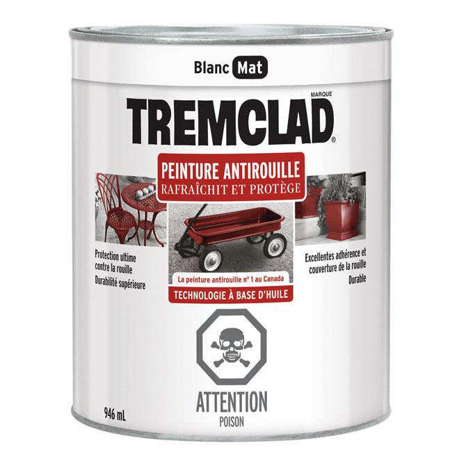 Peinture antirouille Tremclad - Blanc  - Fini mat - 946ml - Quincaillerie G.H. Berger