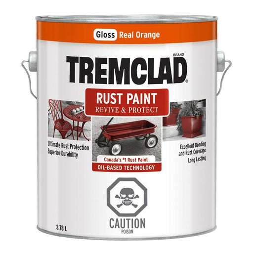 Peinture antirouille Tremclad - Vrai orange  - Fini lustré - 3,78L - Quincaillerie G.H. Berger