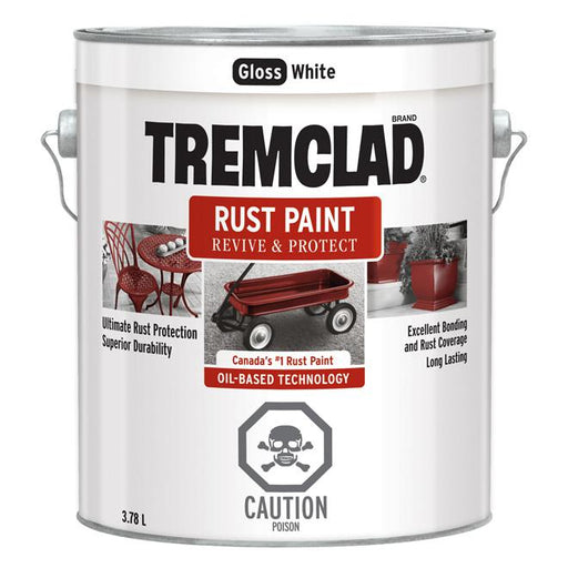 Peinture antirouille Tremclad - Blanc  - Fini lustré - 3,78L - Quincaillerie G.H. Berger