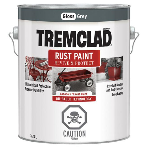 Peinture antirouille Tremclad - Gris  - Fini lustré - 3,78L - Quincaillerie G.H. Berger