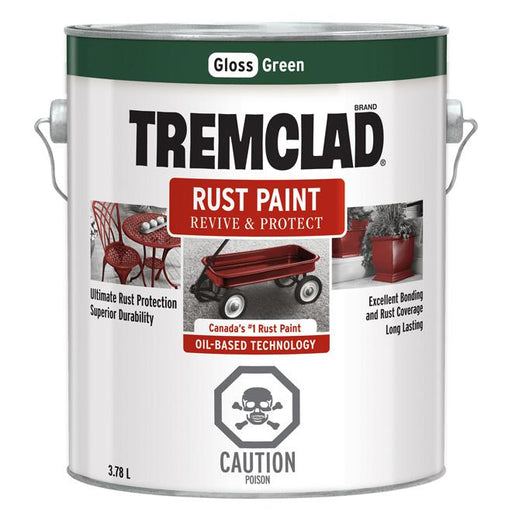 Peinture antirouille Tremclad - Vert  - Fini lustré - 3,78L - Quincaillerie G.H. Berger