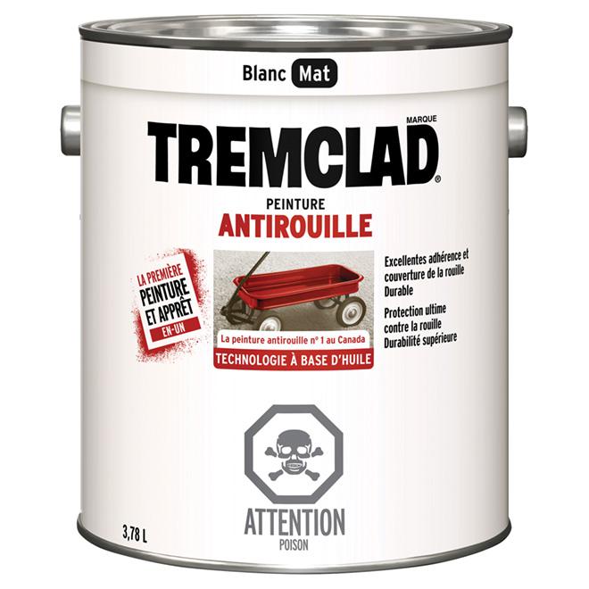 Peinture antirouille Tremclad - Blanc  - Fini mat - 3,78L - Quincaillerie G.H. Berger
