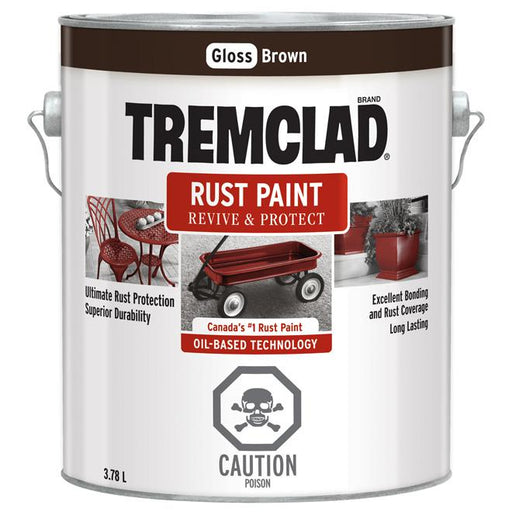 Peinture antirouille Tremclad - Brun  - Fini lustré - 3,78L - Quincaillerie G.H. Berger