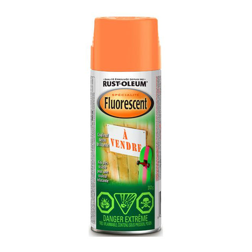 Peinture fluorescente en aérosol - Orange - Quincaillerie G.H. Berger