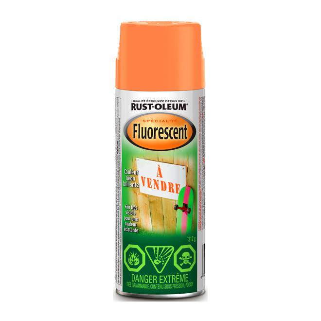 Peinture fluorescente en aérosol - Orange - Quincaillerie G.H. Berger