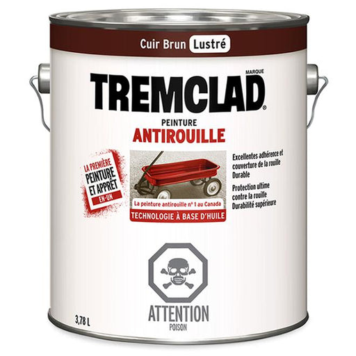 Peinture antirouille Tremclad - Cuir brun - Fini mat - 3,78L - Quincaillerie G.H. Berger