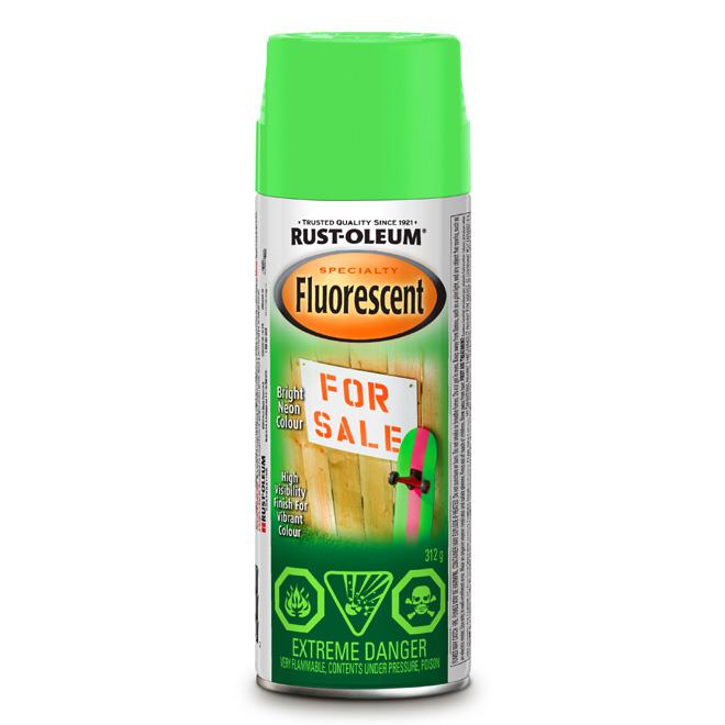 Peinture fluorescente en aérosol - Vert - Quincaillerie G.H. Berger