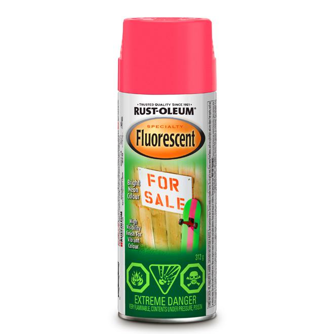 Peinture fluorescente en aérosol - Rose - Quincaillerie G.H. Berger