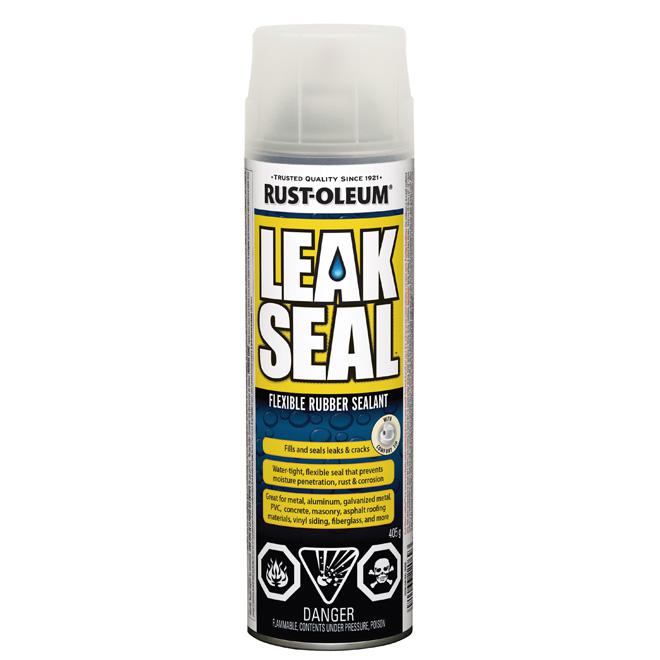 Calfeutrant en caoutchouc flexible Leak Seal aérosol - Clair - 405 g - Quincaillerie G.H. Berger