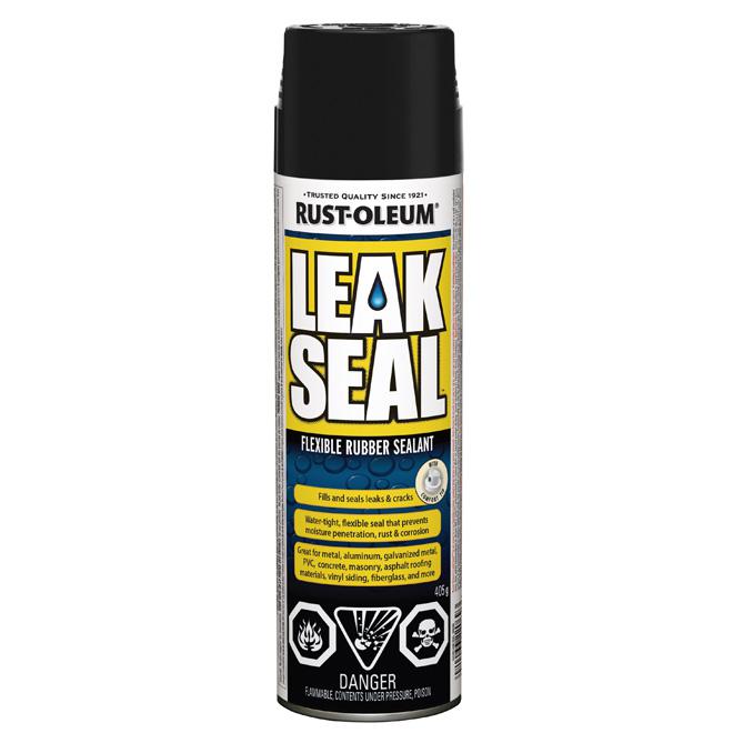 Calfeutrant en caoutchouc flexible Leak Seal aérosol - Noir - 405 g - Quincaillerie G.H. Berger