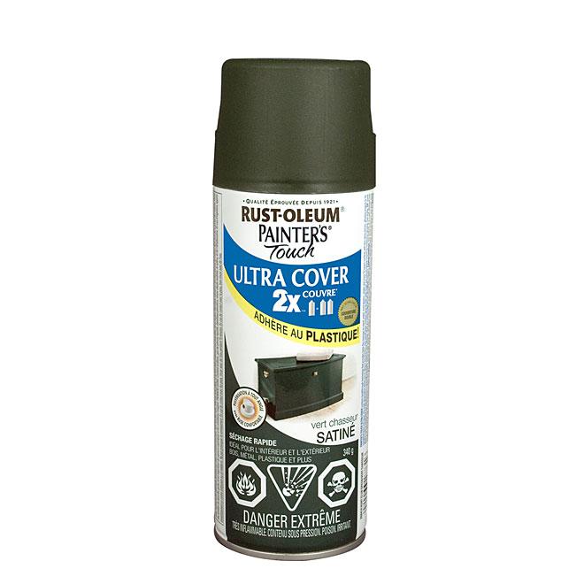 Peinture en aérosol Painter's Touch Ultra Cover satinée - Vert chasseur - Quincaillerie G.H. Berger