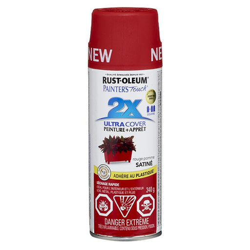 Peinture en aérosol Painter's Touch Ultra Cover satinée - Rouge pomme - Quincaillerie G.H. Berger