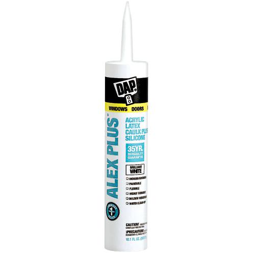 Scellant acrylique au latex avec silicone Alex Plus - Blanc - 300 mL - Quincaillerie G.H. Berger