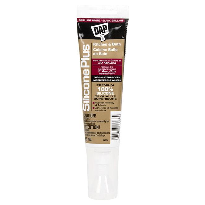 Scellant silicone pour cuisine et salle de bain - Blanc - 83 mL - Quincaillerie G.H. Berger