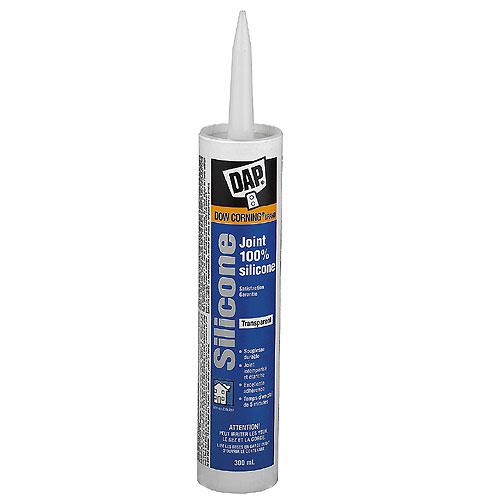Scellant silicone pour portes, fenêtres et parements - Clair - 300 mL - Quincaillerie G.H. Berger