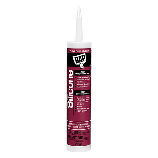 Scellant silicone pour cuisine et salle de bain - Clair - 300 mL - Quincaillerie G.H. Berger