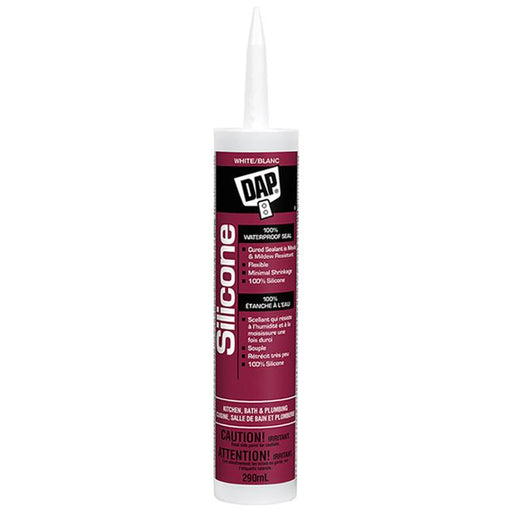 Scellant silicone pour cuisine et salle de bain - Blanc - 300 mL - Quincaillerie G.H. Berger