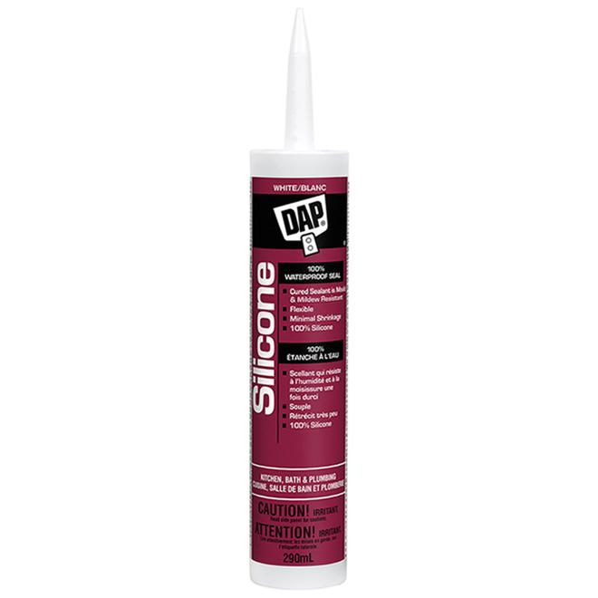 Scellant silicone pour cuisine et salle de bain - Blanc - 300 mL - Quincaillerie G.H. Berger