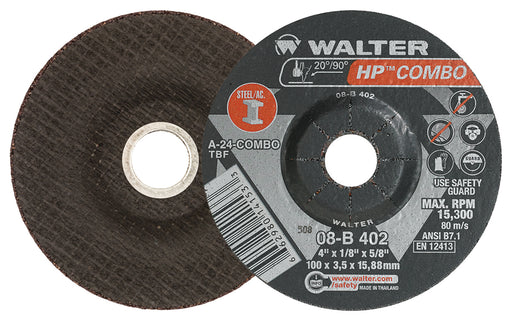 Meule à rectifier-tronçonner HP COMBO™ [4"x1/8"x5/8"] - Quincaillerie G.H. Berger
