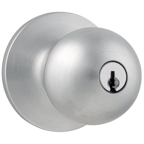Bouton avec serrure Regina - Weiser - Chrome satiné - Quincaillerie G.H. Berger