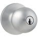 Bouton avec serrure Regina - Weiser - Chrome satiné - Quincaillerie G.H. Berger