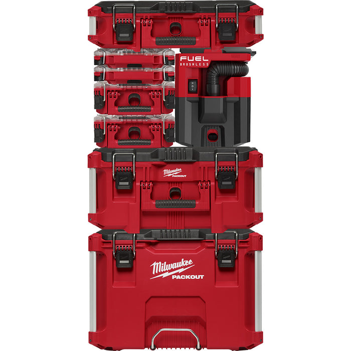 Aspirateur Sec/Humide 2.5 gal M18 FUEL™ PACKOUT™, Outil seulement Milwaukee - Quincaillerie G.H. Berger