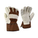 Gants de cuir imperméables, doublés au mouton synthé. (Rayé) 10-4 JOB - Quincaillerie G.H. Berger