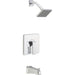 Robinet de bain-douche Quadrato - Chrome poli - Quincaillerie G.H. Berger