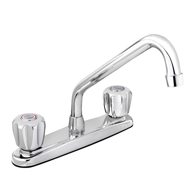 Robinet de cuisine à 2 poignées - Chrome - Quincaillerie G.H. Berger