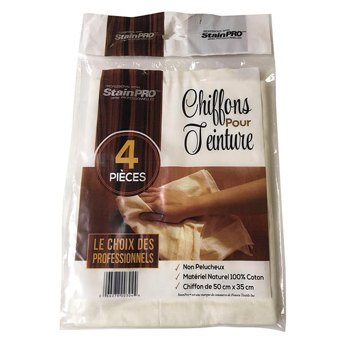 Chiffons à teinture - paquet de 4 - Quincaillerie G.H. Berger