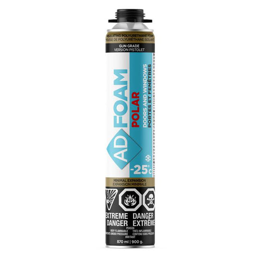 Mousse isolante à expansion minimale pour portes et fenêtres Polar - Pistolet - 870 mL - Quincaillerie G.H. Berger