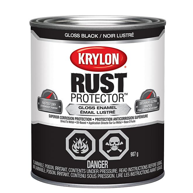 Peinture antirouille Rust Protector - Noir - Fini lustré - 946ml - Quincaillerie G.H. Berger